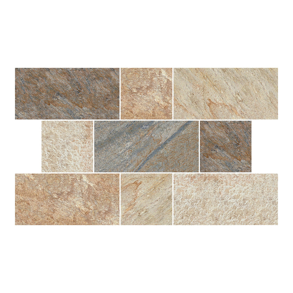 12x24 Italian Stones Stelvio R11 Quartz Look Porcelain Tile