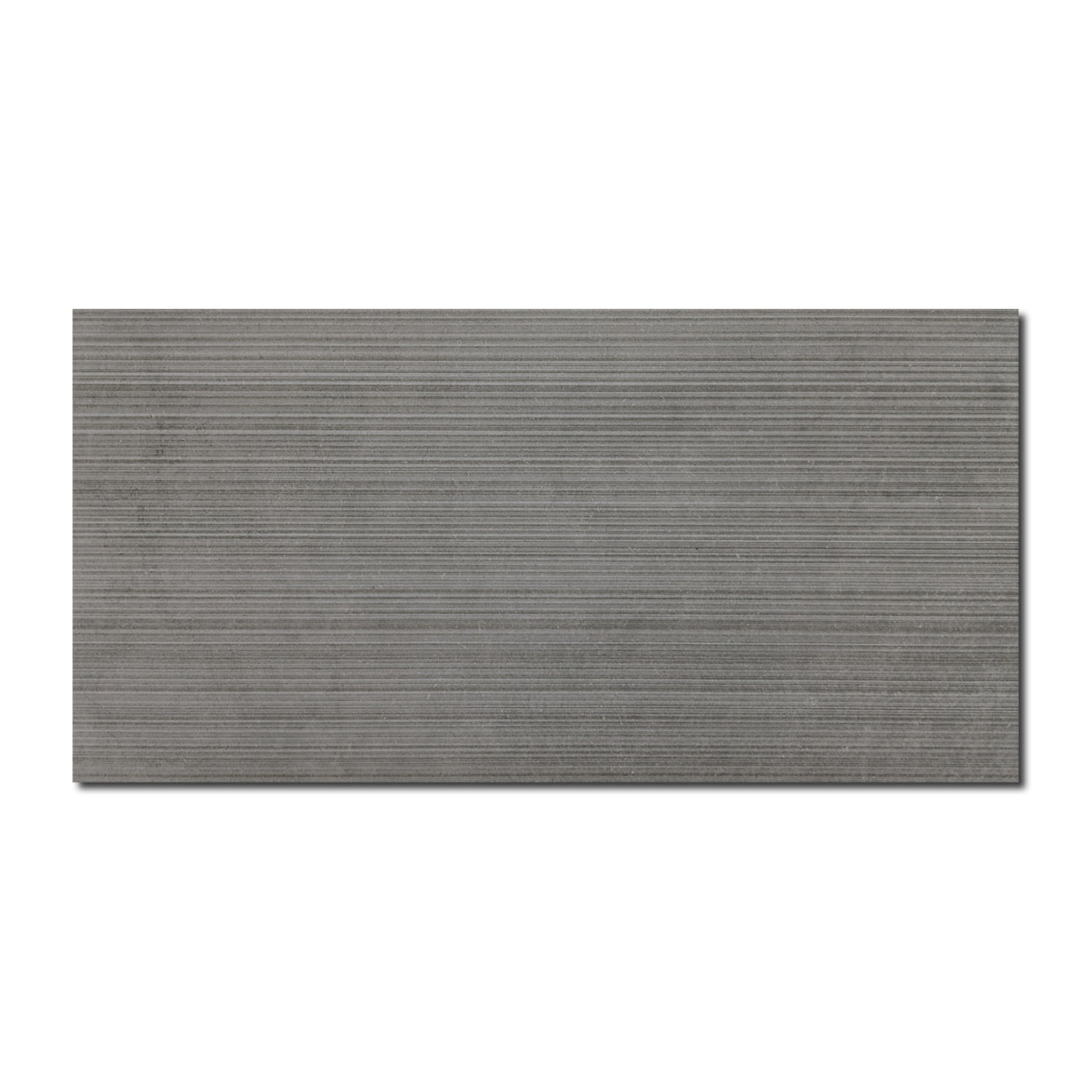 12x24 Metropolitan Dark Stripes Matte Concrete Look Porcelain Tile