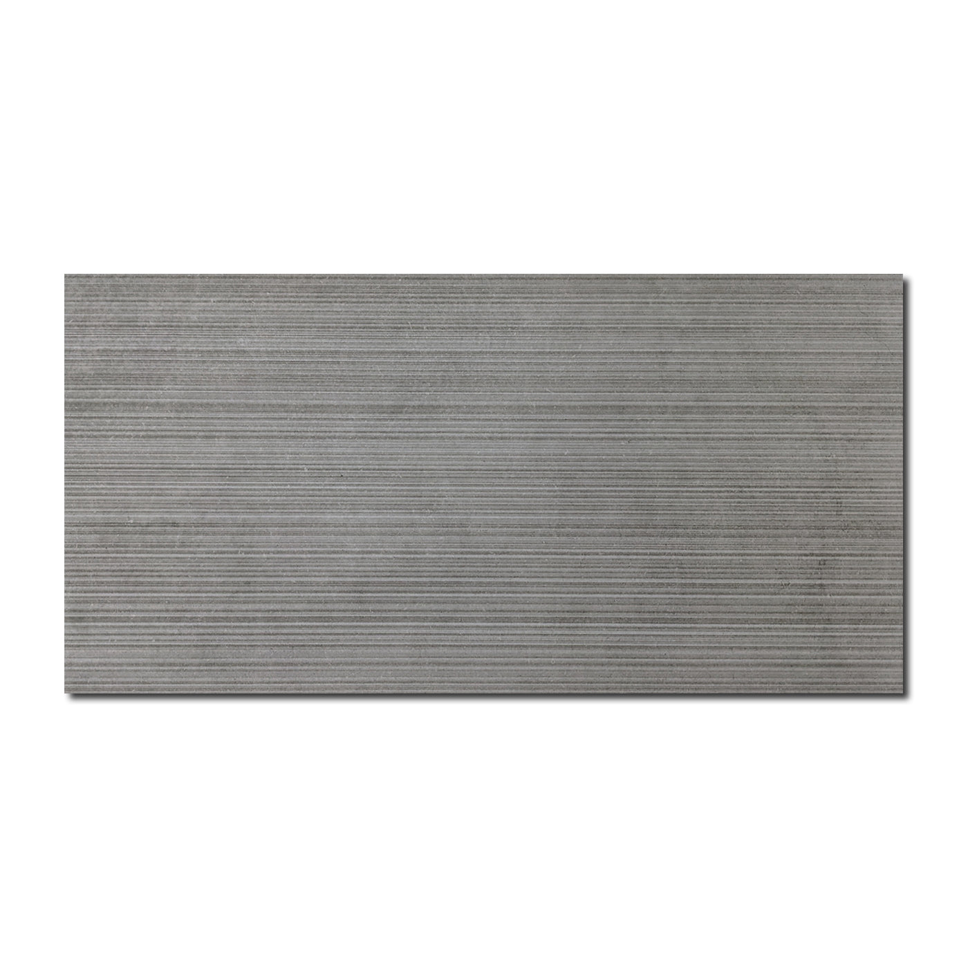12x24 Metropolitan Dark Stripes Matte Concrete Look Porcelain Tile