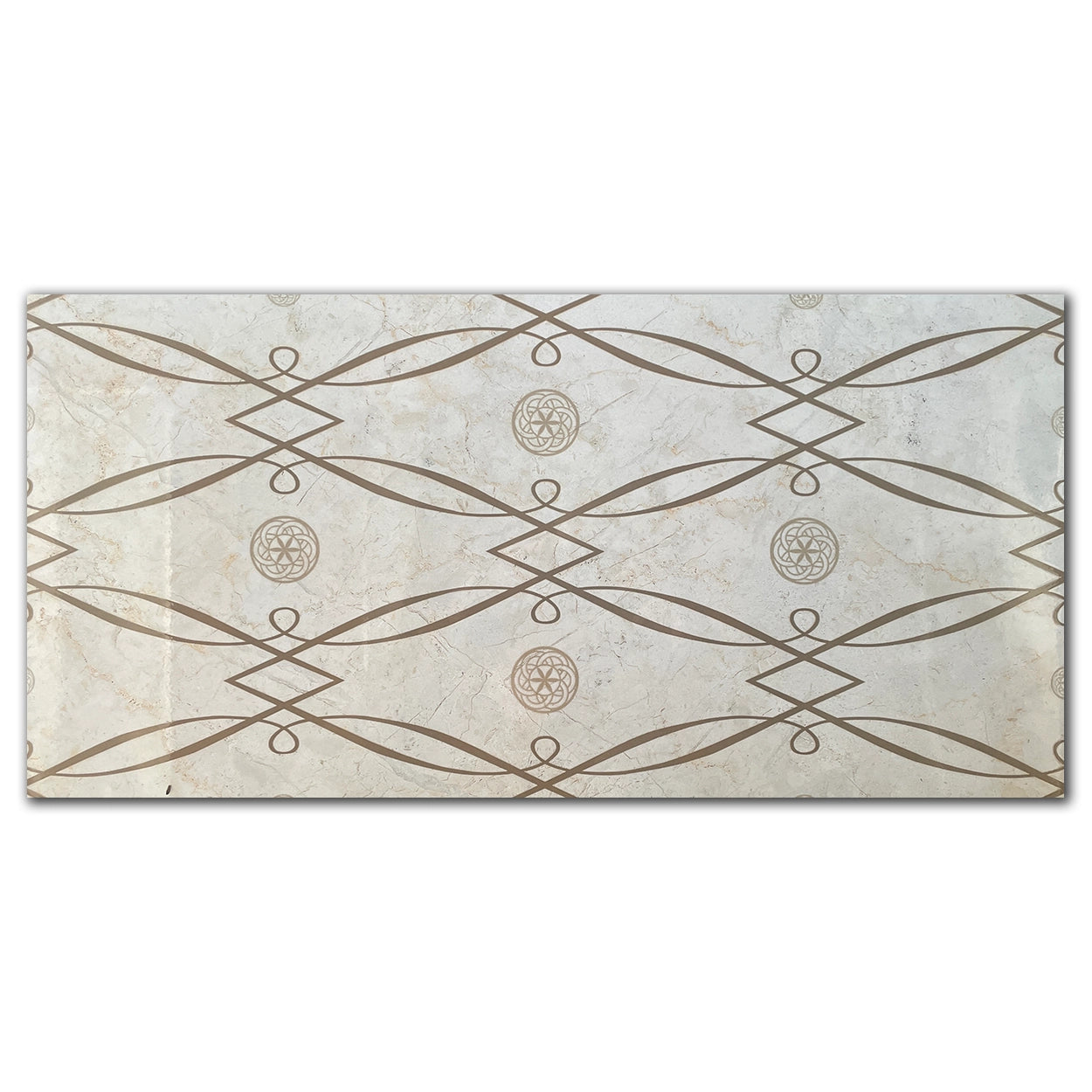 12x24 Potenza Elegant Polished Deco Tile Look Ceramic Tile
