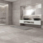 12x25 Sandrya Grey Lappato Stone Look Polished Porcelain Tile 12x25 Sandrya Grey Lappato Stone Look Polished Porcelain Tile - American Tile Depot