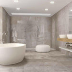 12x25 Sandrya Grey Lappato Stone Look Polished Porcelain Tile 12x25 Sandrya Grey Lappato Stone Look Polished Porcelain Tile - American Tile Depot