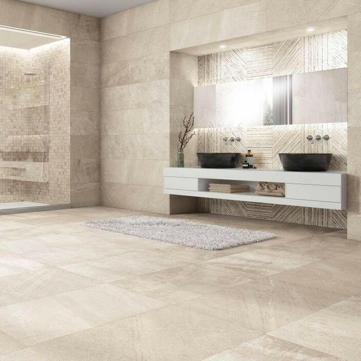12x25 Sandrya Sand Lappato Stone Look Polished Porcelain Tile 12x25 Sandrya Sand Lappato Stone Look Polished Porcelain Tile - American Tile Depot