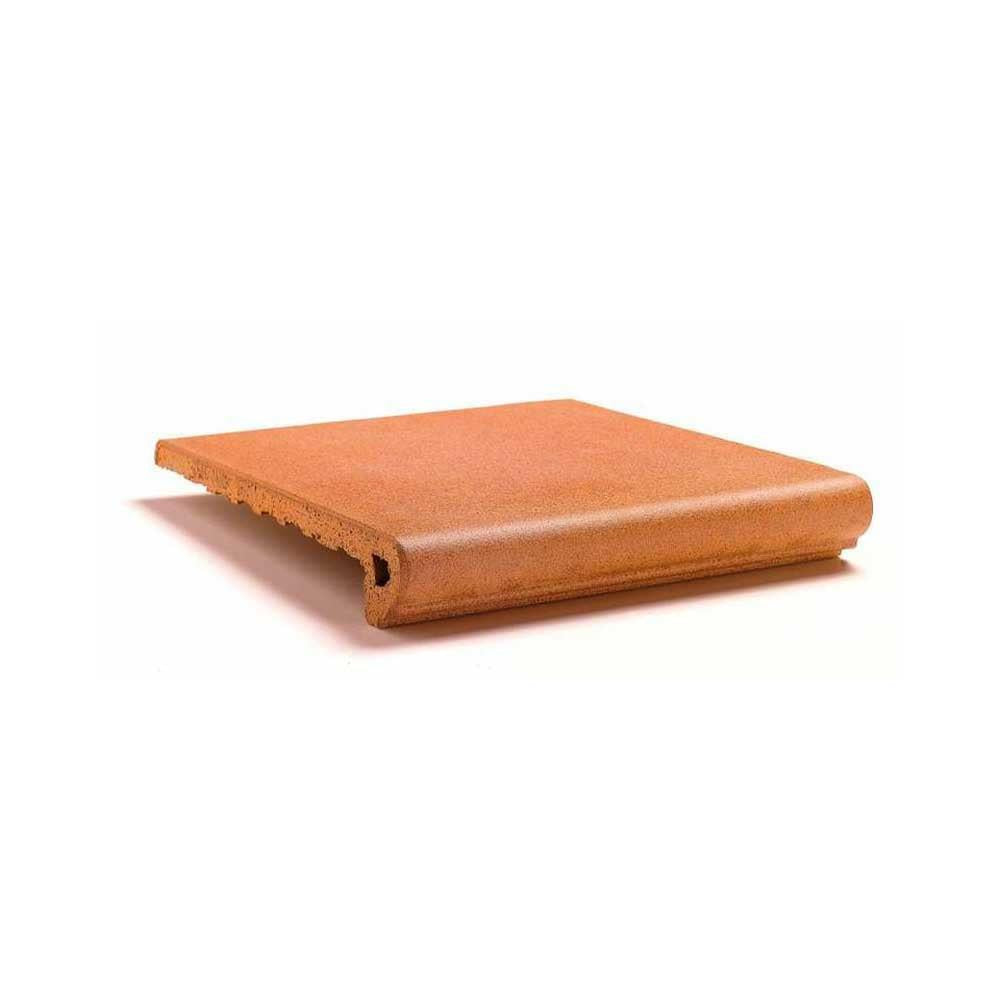 13x13 Antic Cuero Matte Solid Color Porcelain Stair Tread 13x13 Antic Cuero Matte Solid Color Porcelain Stair Tread - American Tile Depot