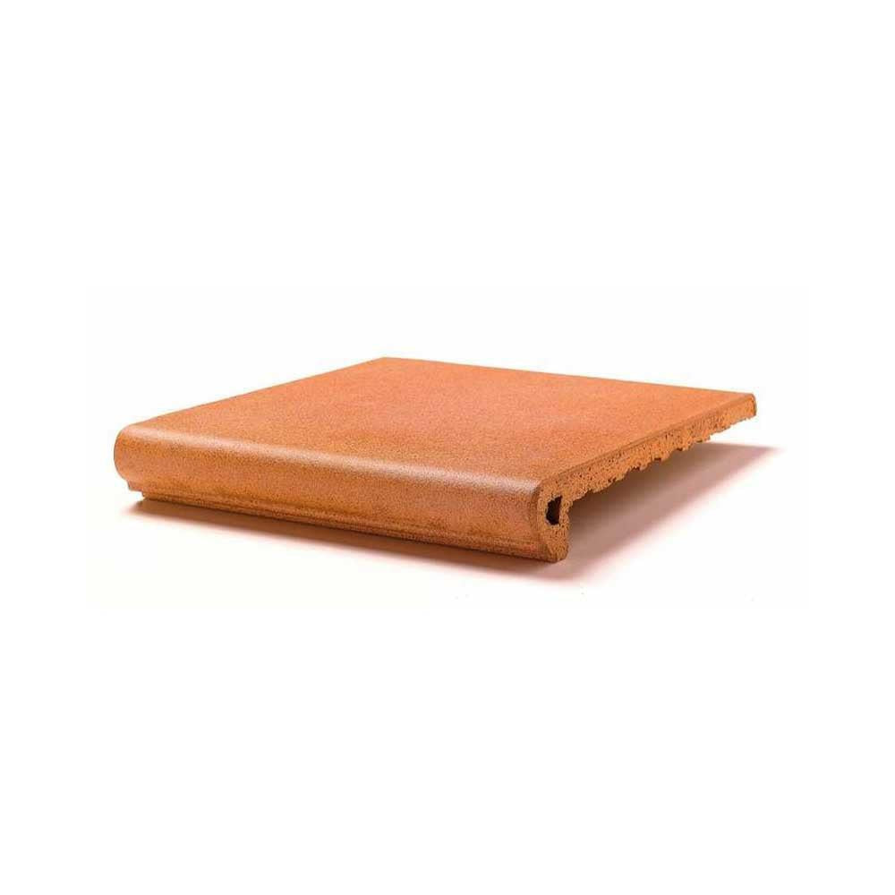 13x13 Antic Cuero Matte Solid Color Porcelain Stair Tread 13x13 Antic Cuero Matte Solid Color Porcelain Stair Tread - American Tile Depot