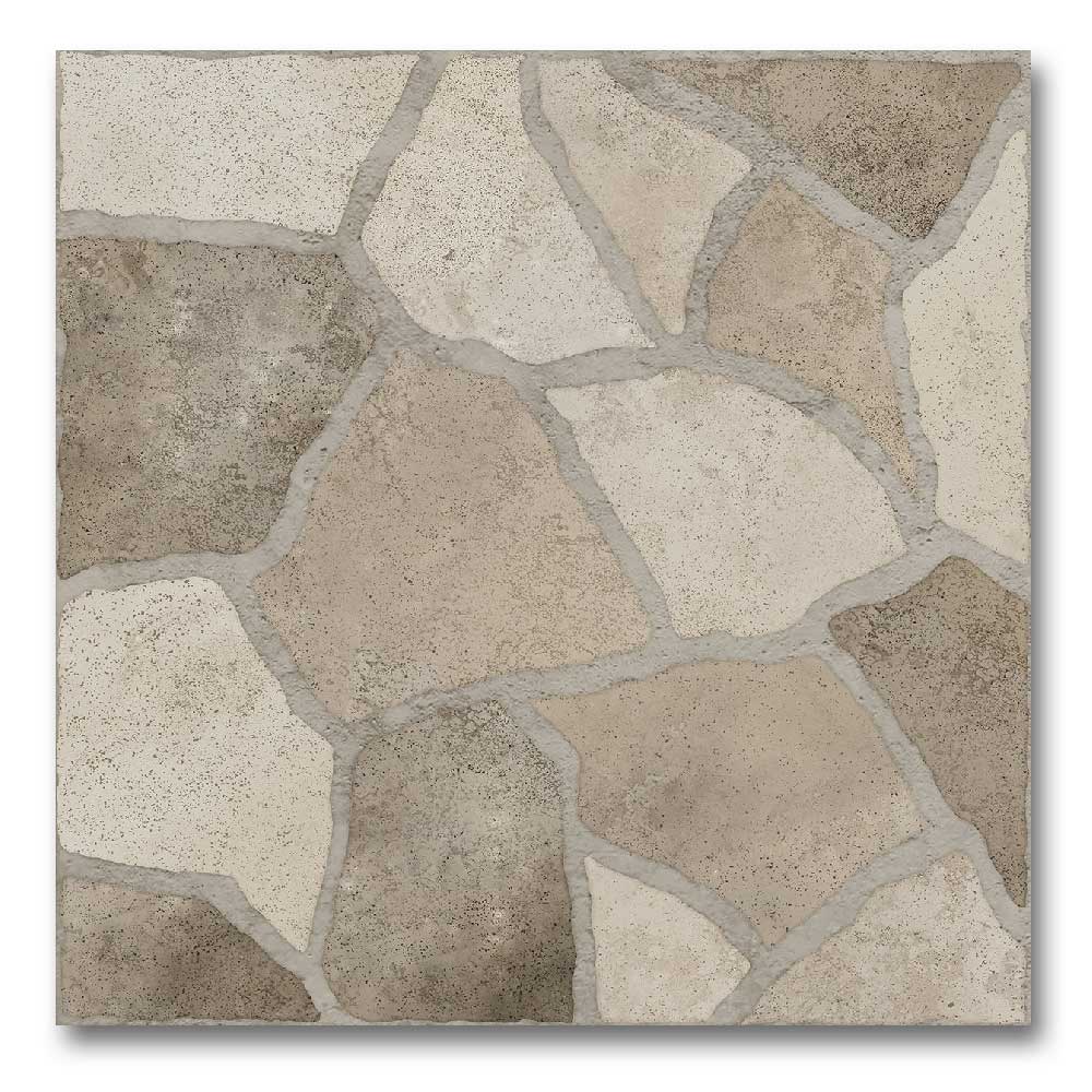 13x13 Gravel Brown Matte Stone Look Porcelain Tile