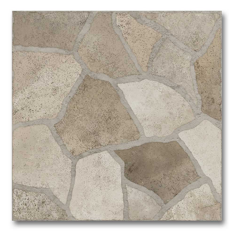 13x13 Gravel Brown Matte Stone Look Porcelain Tile