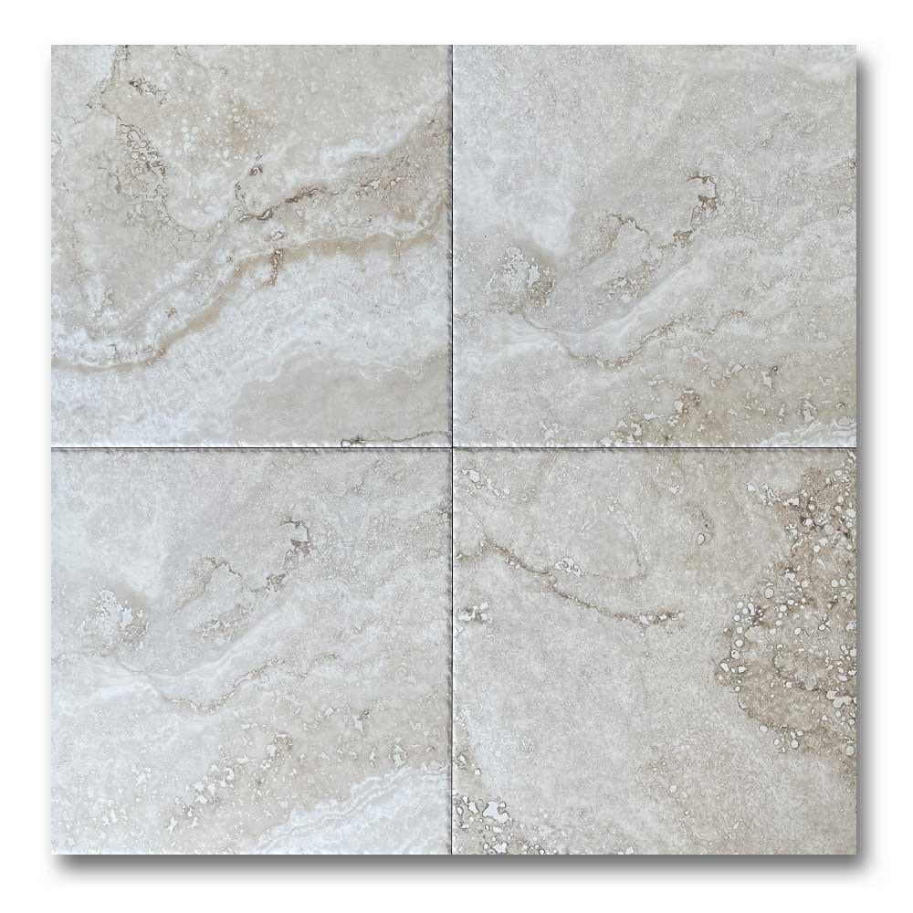 13x13 Saturnia Bianco Matte Travertine Look Porcelain Tile 13x13 Saturnia Bianco Matte Travertine Look Porcelain Tile - American Tile Depot
