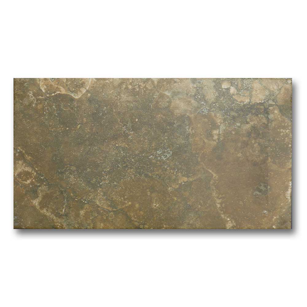13x24 Saturnia Noce Matte Travertine Look Porcelain Tile