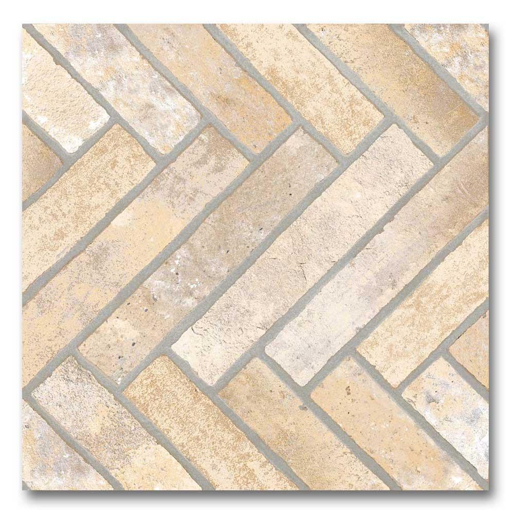 13x13 Sestino Crema Matte Brick Look Porcelain Tile 13x13 Sestino Crema Matte Brick Look Porcelain Tile - American Tile Depot
