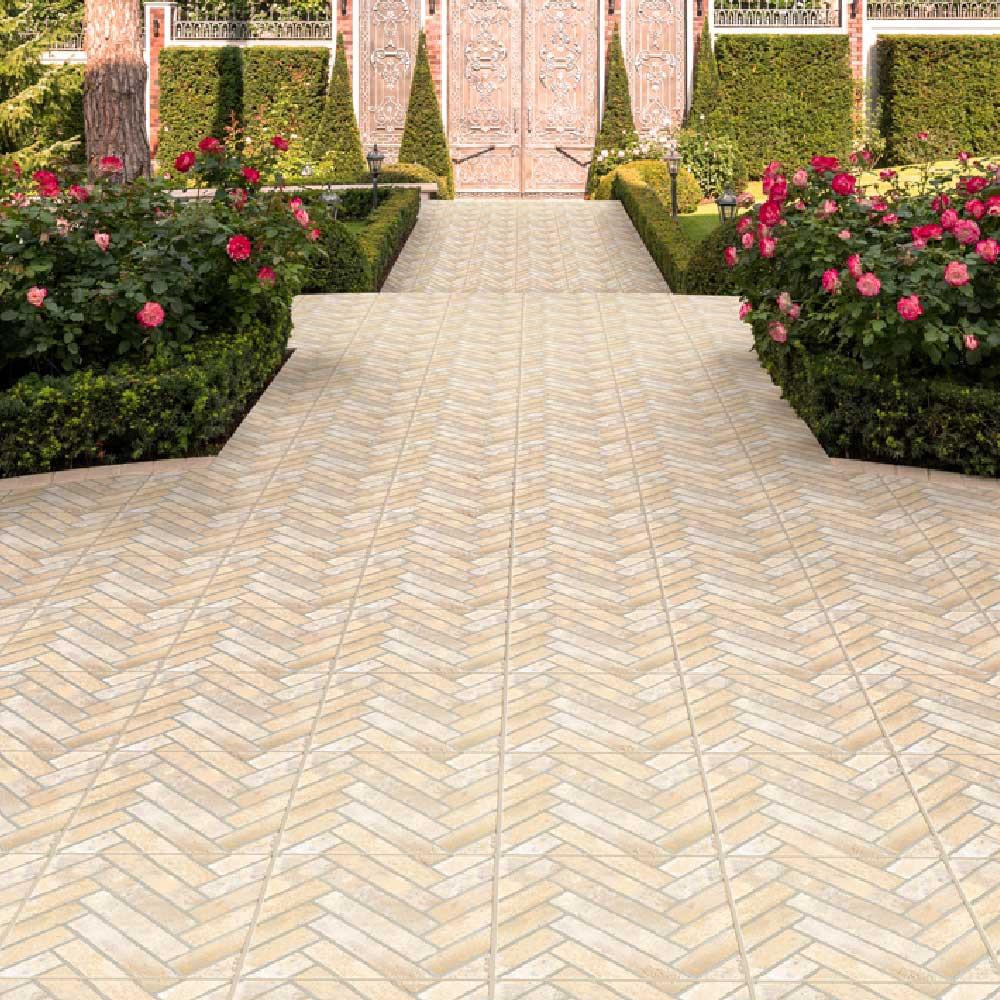 13x13 Sestino Crema Matte Brick Look Porcelain Tile 13x13 Sestino Crema Matte Brick Look Porcelain Tile - American Tile Depot