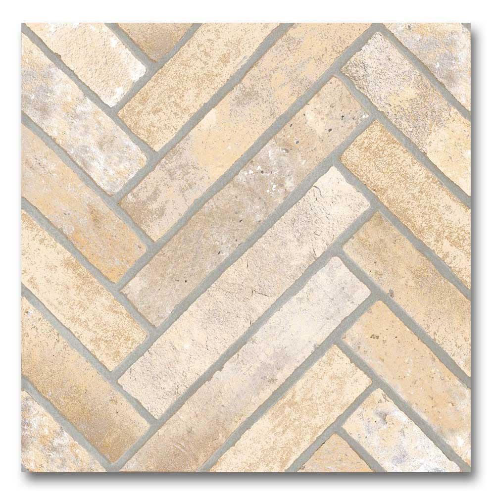 13x13 Sestino Crema Matte Brick Look Porcelain Tile 13x13 Sestino Crema Matte Brick Look Porcelain Tile - American Tile Depot