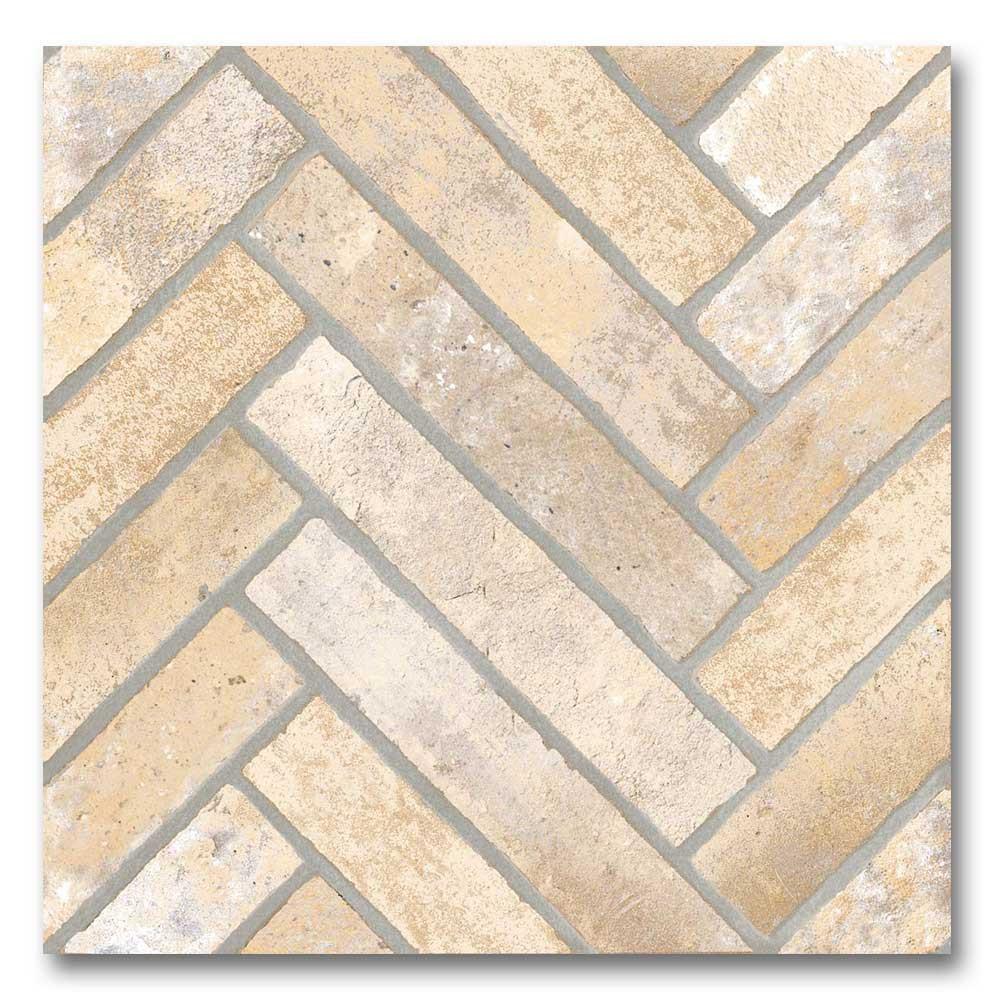 13x13 Sestino Crema Matte Brick Look Porcelain Tile 13x13 Sestino Crema Matte Brick Look Porcelain Tile - American Tile Depot