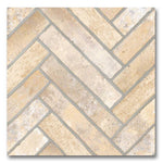 13x13 Sestino Crema Matte Brick Look Porcelain Tile 13x13 Sestino Crema Matte Brick Look Porcelain Tile - American Tile Depot