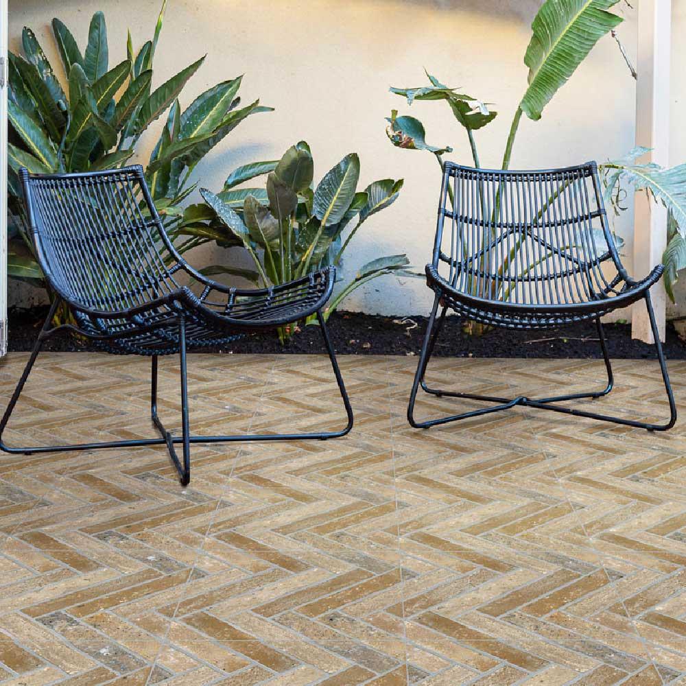 13x13 Sestino Moka Matte Brick Look Porcelain Tile 13x13 Sestino Moka Matte Brick Look Porcelain Tile - American Tile Depot