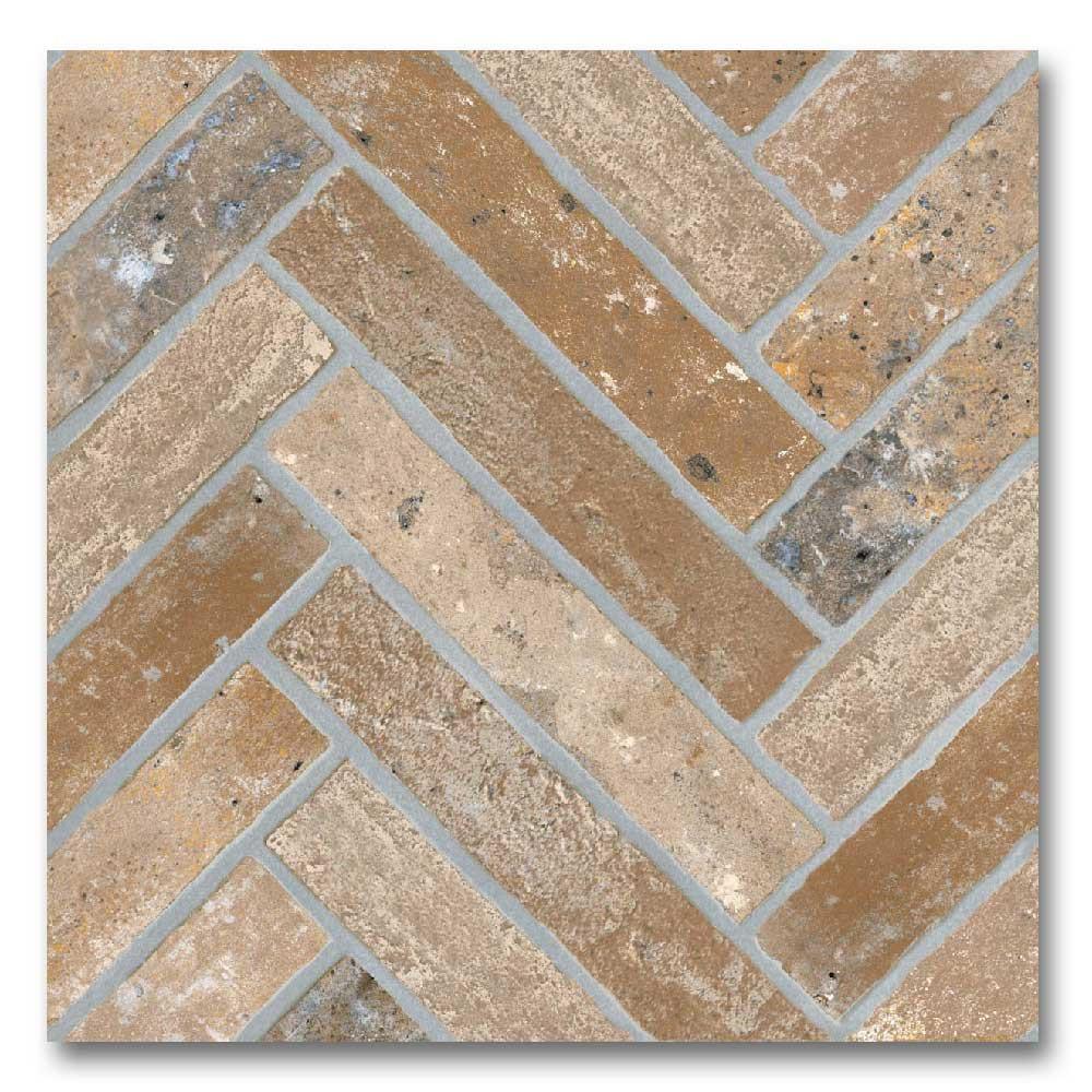 13x13 Sestino Moka Matte Brick Look Porcelain Tile 13x13 Sestino Moka Matte Brick Look Porcelain Tile - American Tile Depot