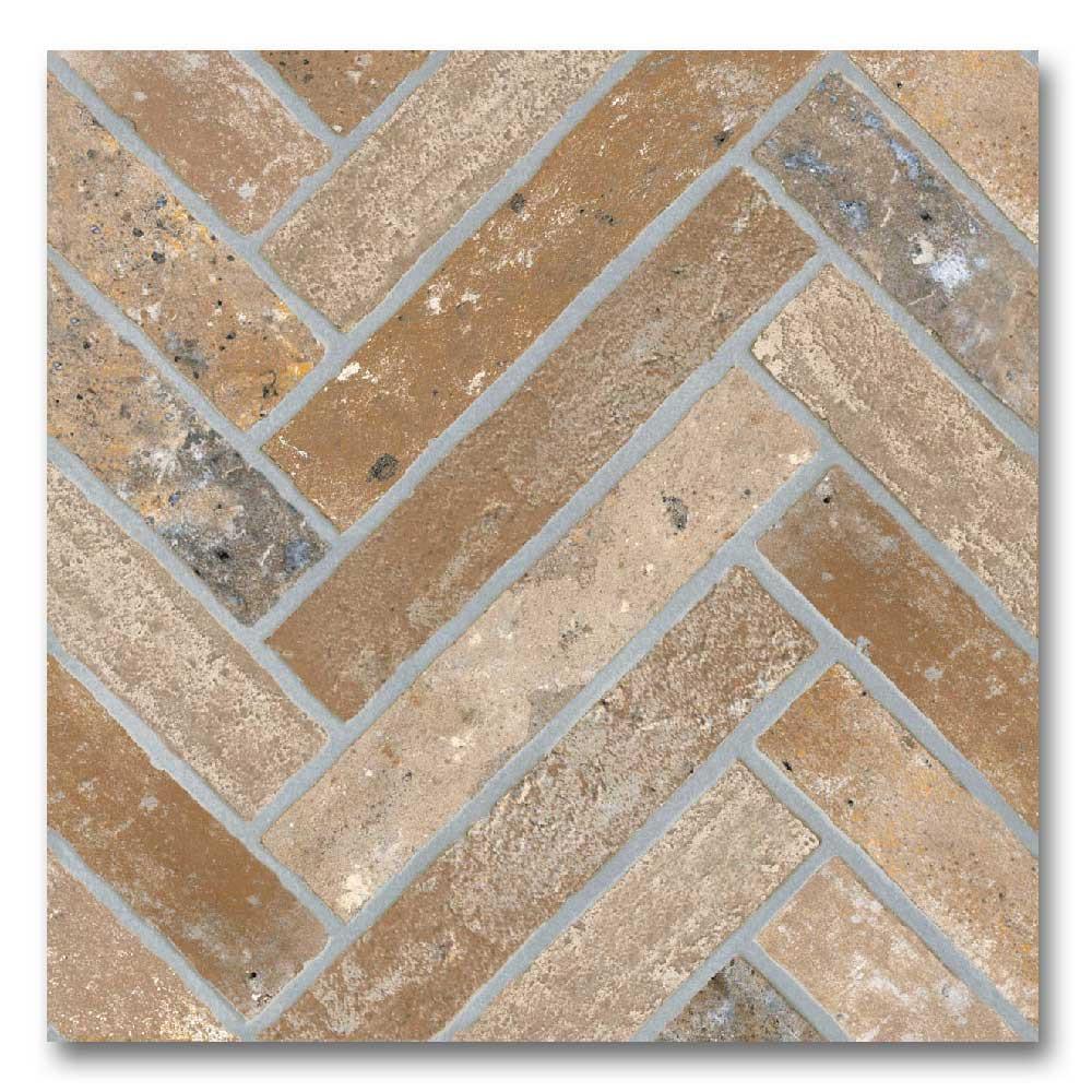 13x13 Sestino Moka Matte Brick Look Porcelain Tile 13x13 Sestino Moka Matte Brick Look Porcelain Tile - American Tile Depot