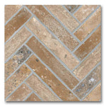 13x13 Sestino Moka Matte Brick Look Porcelain Tile 13x13 Sestino Moka Matte Brick Look Porcelain Tile - American Tile Depot