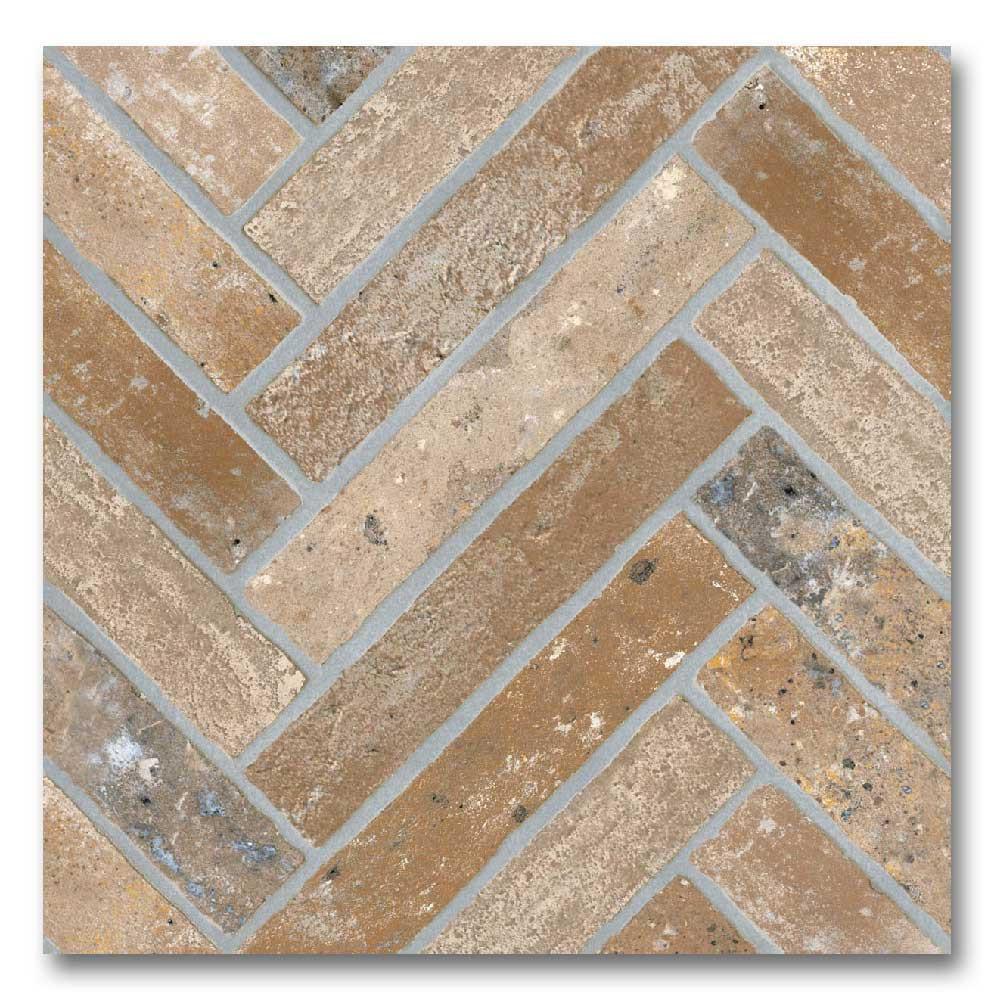 13x13 Sestino Moka Matte Brick Look Porcelain Tile 13x13 Sestino Moka Matte Brick Look Porcelain Tile - American Tile Depot