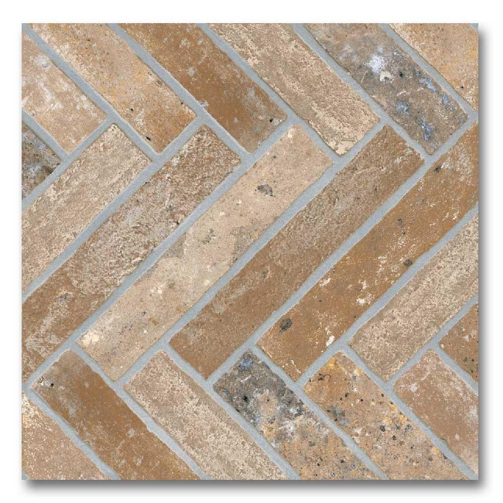 13x13 Sestino Moka Matte Brick Look Porcelain Tile 13x13 Sestino Moka Matte Brick Look Porcelain Tile - American Tile Depot