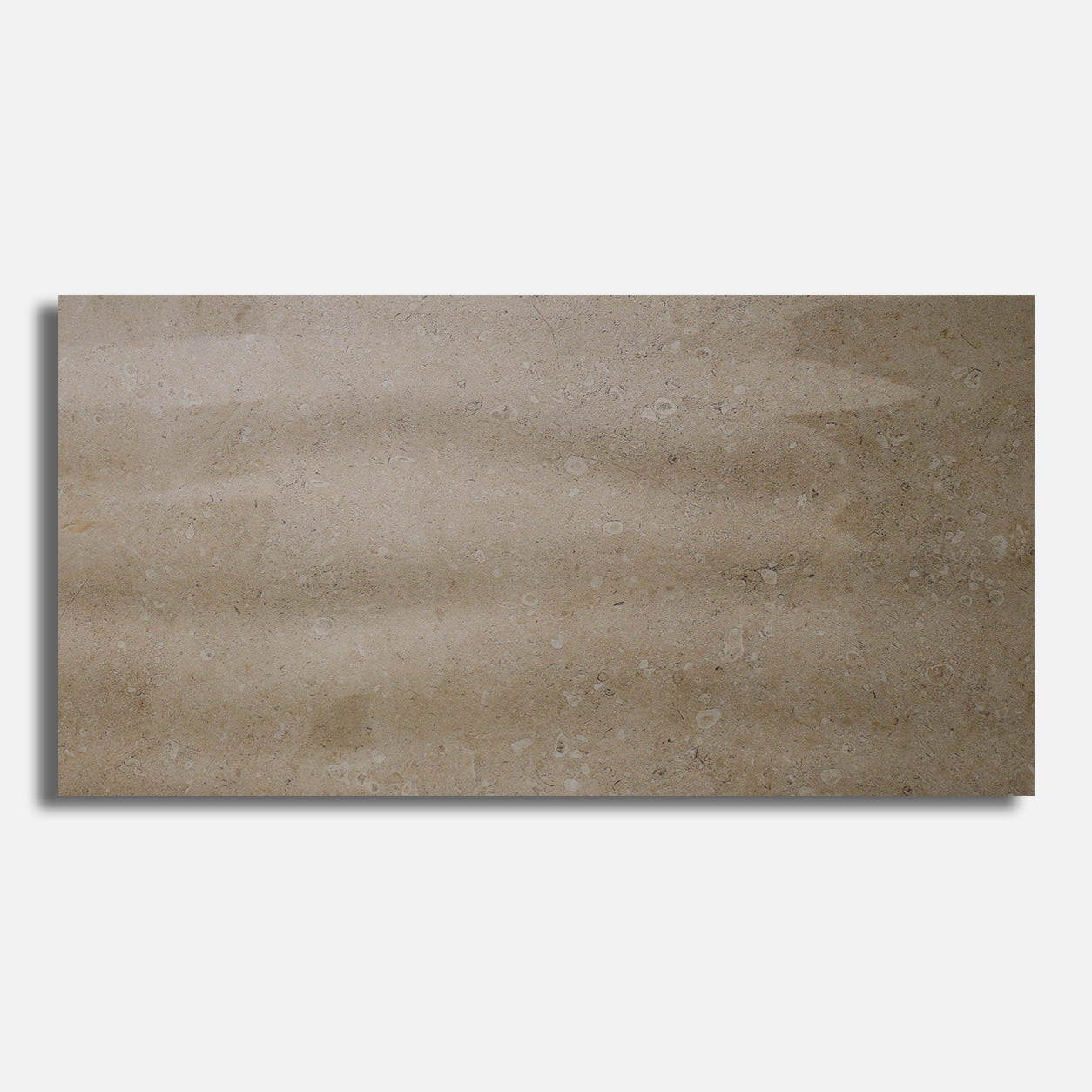 13x24 Royale Crema Relieve Wave Polished Stone Look Ceramic Tile - American Tile Depot