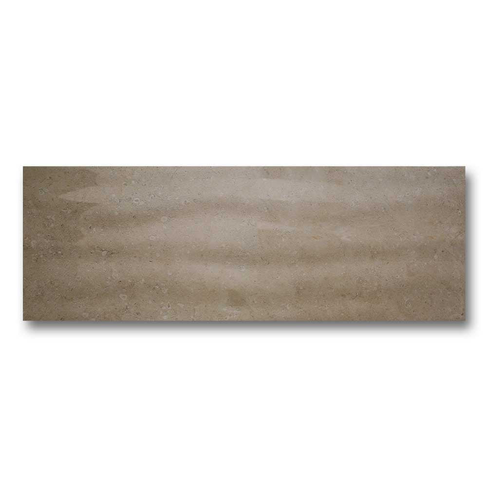 13x35.5 Royale Marfil Relieve Wave Polished Stone Look Ceramic Tile