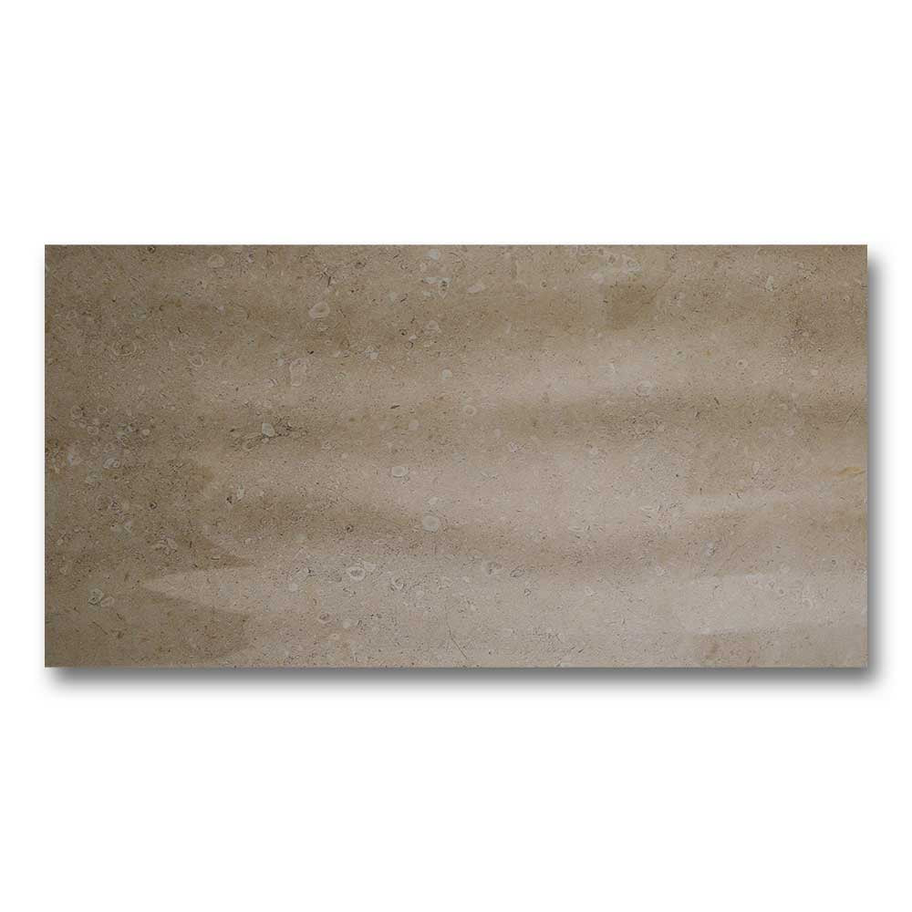 13x35.5 Royale Crema Relieve Wave Polished Stone Look Ceramic Tile