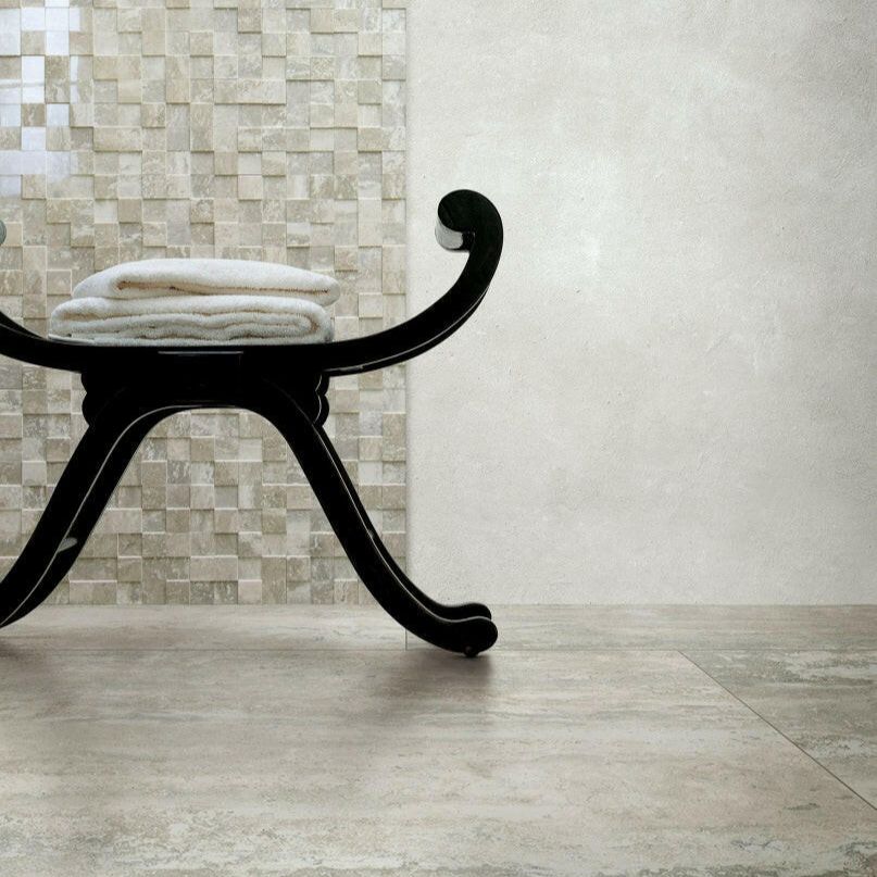 16 X 32 I-Travertini Beige Glossy Travertine Look Porcelain Tile-PORCELAIN-Large Format-American Tile Depot