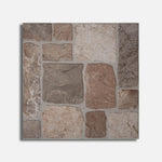 16x16 Castrum Brown Matte Flagstone Look Ceramic Tile - American Tile Depot