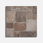16x16 Castrum Brown Matte Flagstone Look Ceramic Tile - American Tile Depot