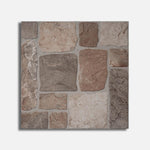 16x16 Castrum Brown Matte Flagstone Look Ceramic Tile - American Tile Depot