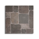 16x16 Castrum Grey Matte Flagstone Look Ceramic Tile - American Tile Depot