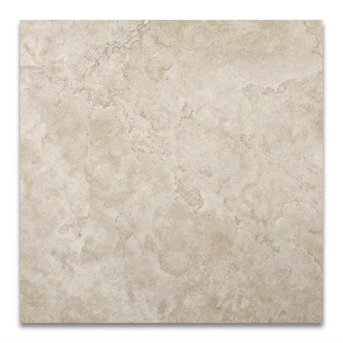 16x16 Durango Cream Travertine Tumbled Tile - American Tile Depot