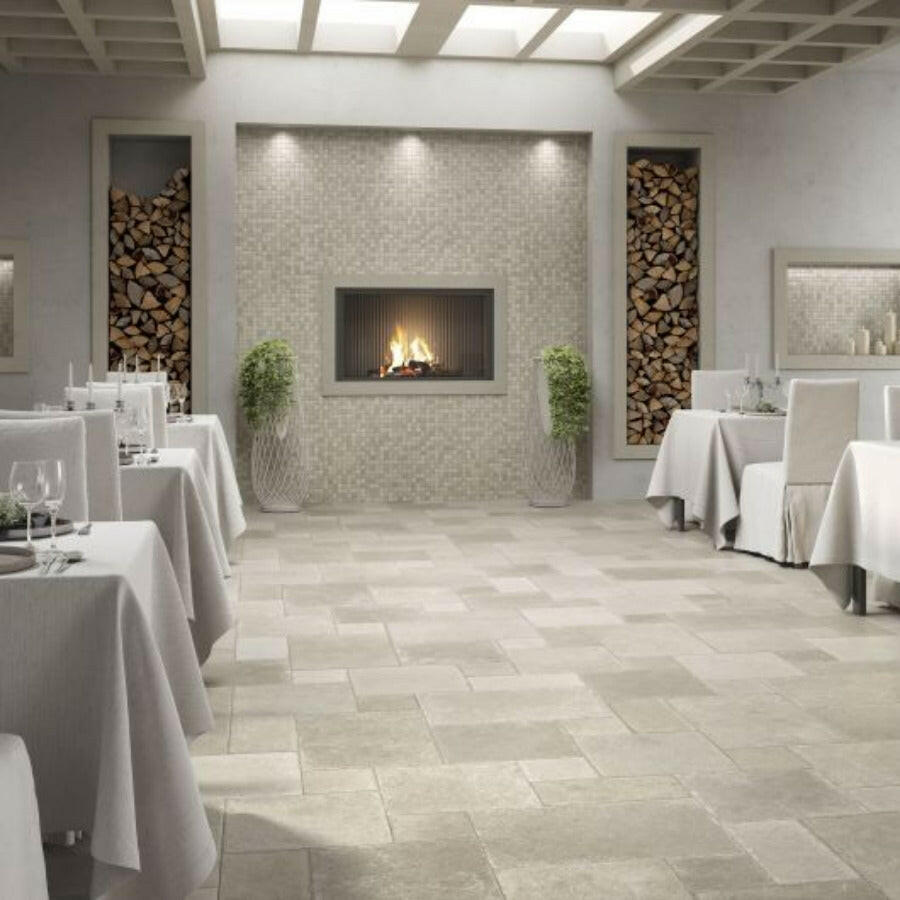 16x16 Venyra Tufo Matte Travertine Look Porcelain Tile 16x16 Venyra Tufo Matte Travertine Look Porcelain Tile - American Tile Depot
