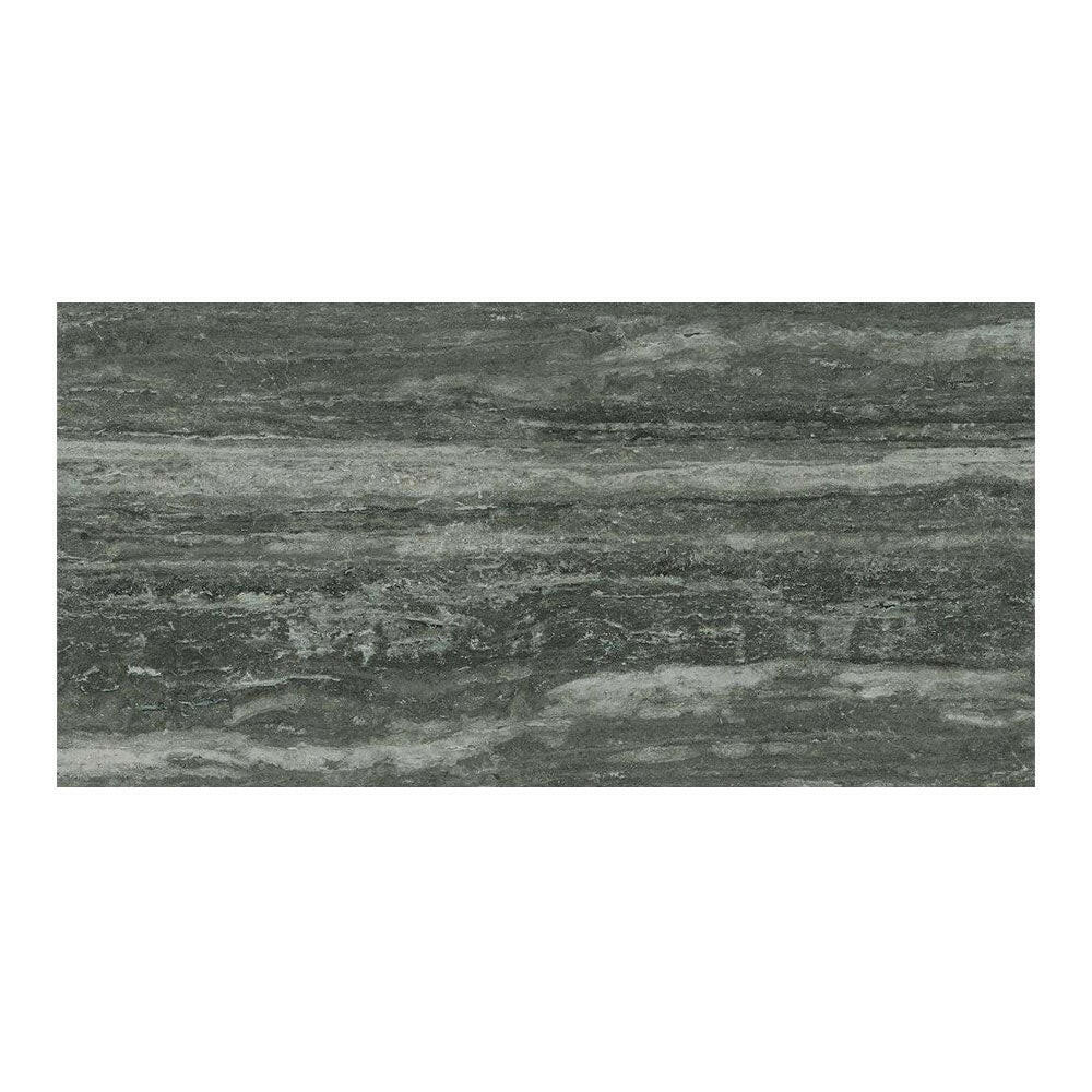 16x32 Vorix Black Glossy Travertine Look Porcelain Tile 16x32 Vorix Black Glossy Travertine Look Porcelain Tile - American Tile Depot