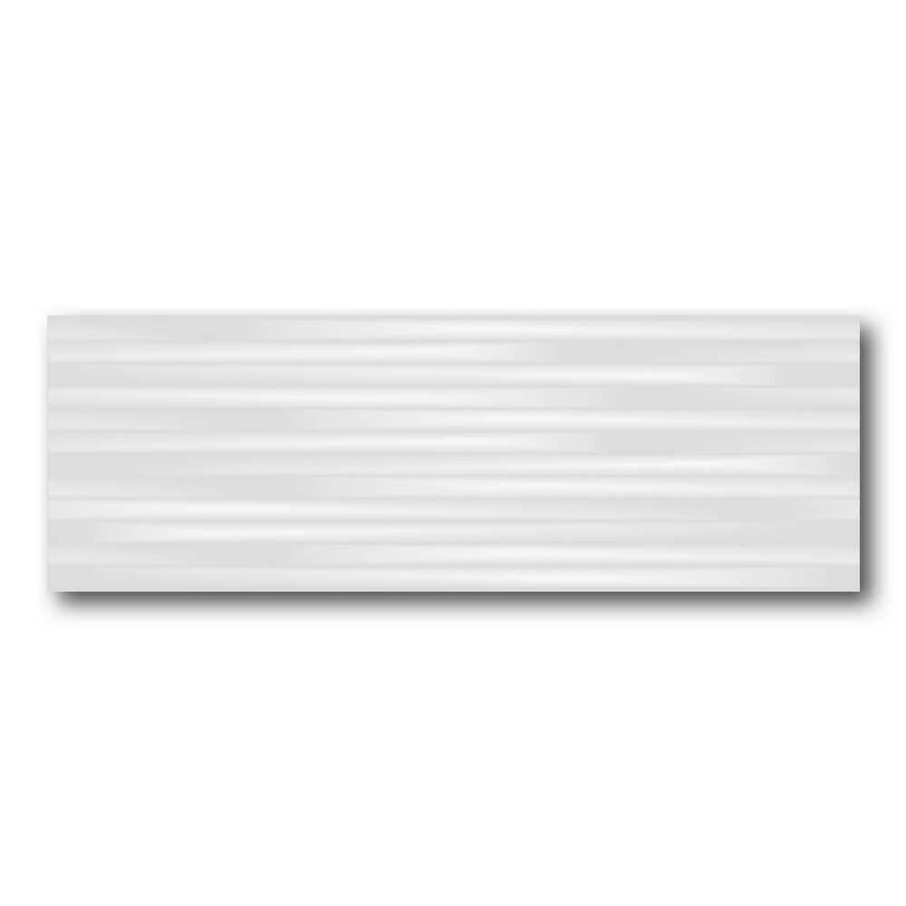 16x48 Breeze White Contemporary Matte Ceramic Wall Tile