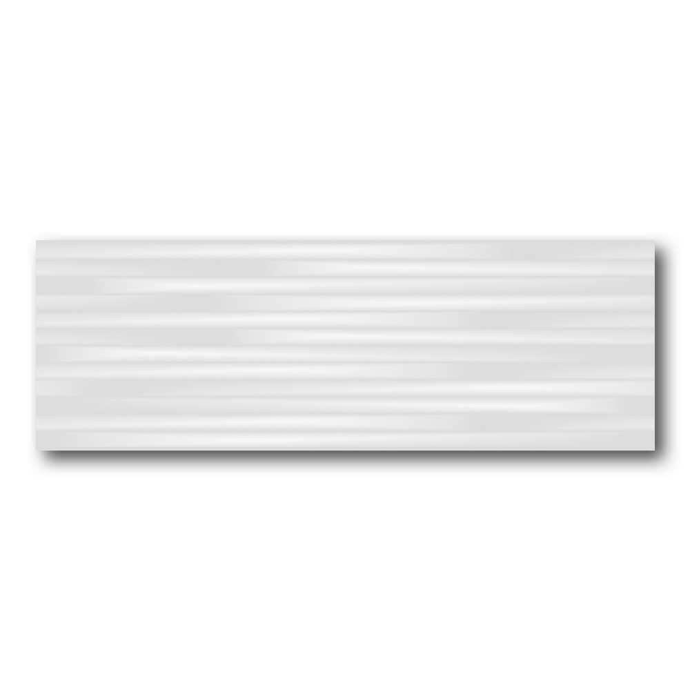 16x48 Breeze White Contemporary Matte Ceramic Wall Tile