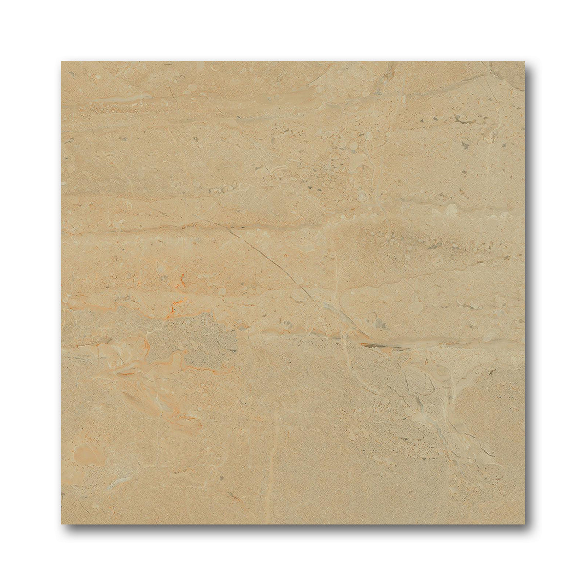 17x17 Western Brown Travertine Look Ceramic Tile - American Tile Depot