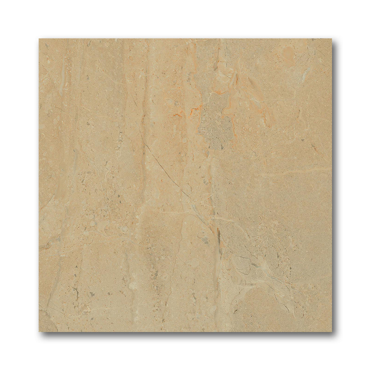 17x17 Western Brown Travertine Look Ceramic Tile - American Tile Depot