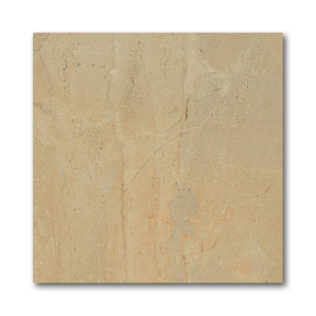 17x17 Western Brown Travertine Look Ceramic Tile - American Tile Depot