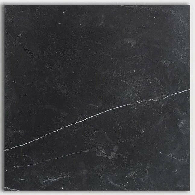 18x18 Black Marquina Marble Honed Tile 18x18 Black Marquina Marble Honed Tile - American Tile Depot