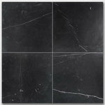18x18 Black Marquina Marble Polished Tile 18x18 Black Marquina Marble Polished Tile - American Tile Depot
