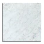 18x18 Carrara White Marble Polished Tile - American Tile Depot