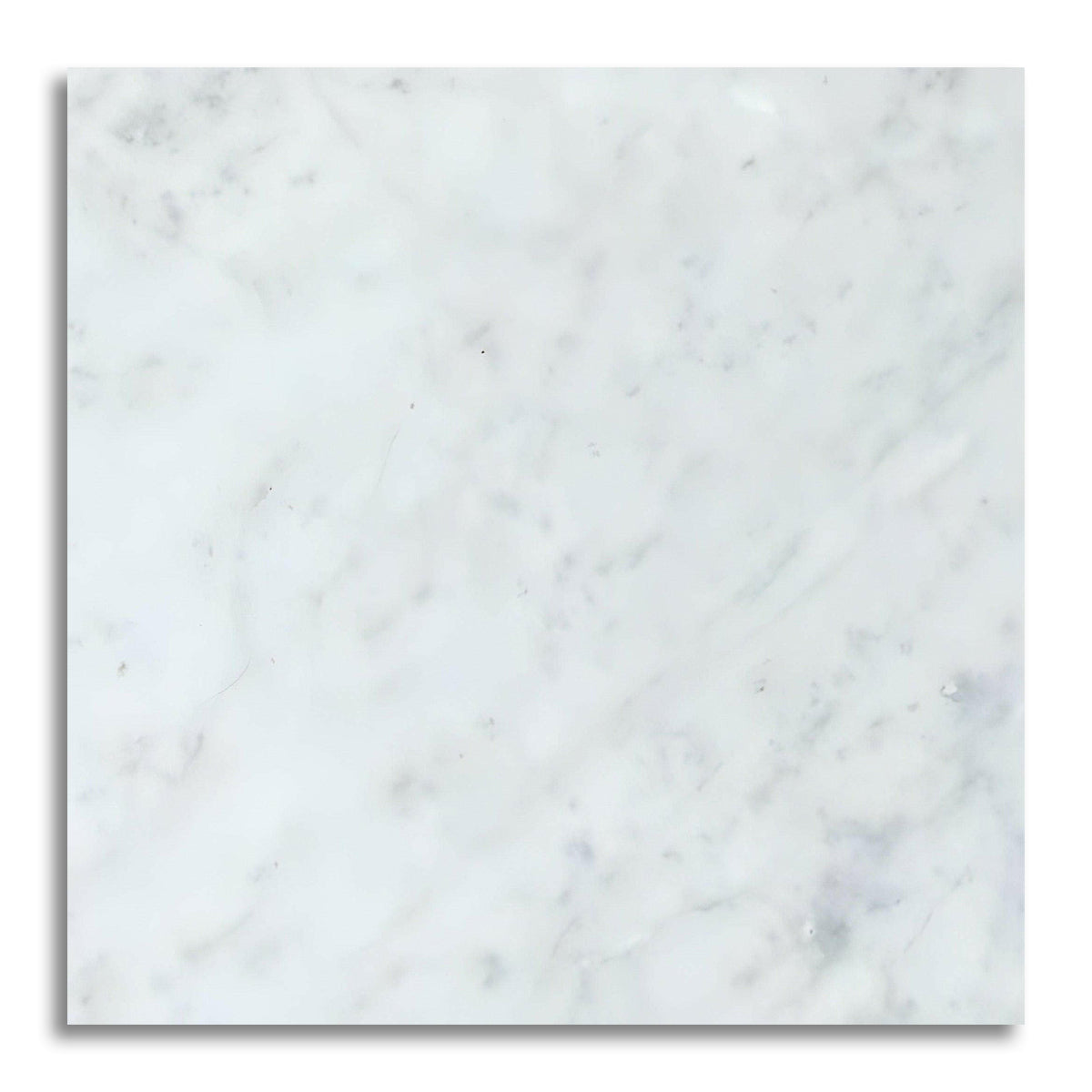 18x18 Carrara White Marble Polished Tile - American Tile Depot