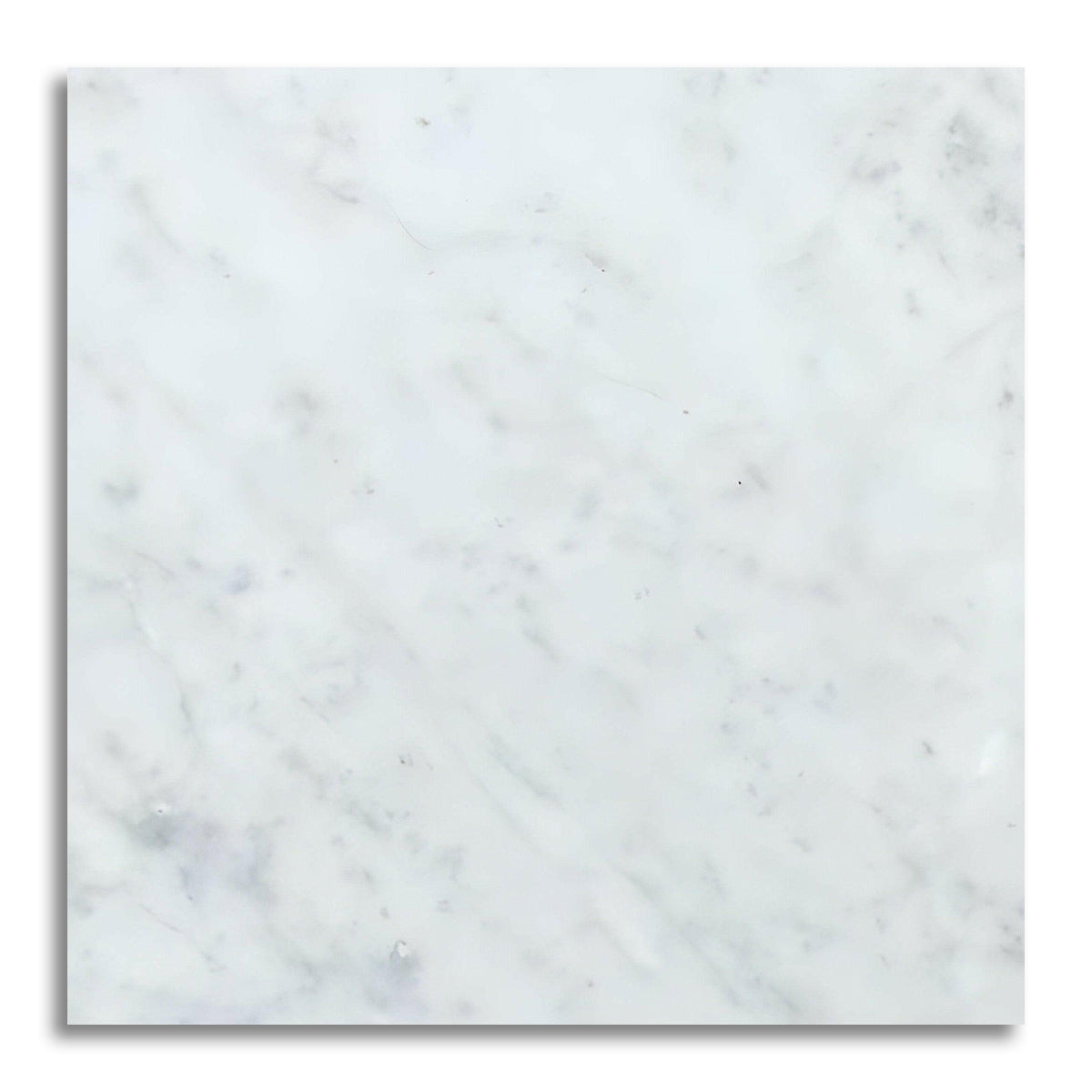 18x18 Carrara White Marble Polished Tile - American Tile Depot