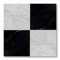 18x18 Marquina & Asian Statuary Honed