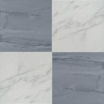 18x18 Checkerboard Tile - Bardiglio Imperiale & Asian Statuary Polished Marble 18x18 Checkerboard Tile - Bardiglio Imperiale & Asian Statuary Polished Marble - American Tile Depot