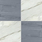 18x18 Checkerboard Tile - Bardiglio Imperiale & Calacatta Gold Honed Marble 18x18 Checkerboard Tile - Bardiglio Imperiale & Calacatta Gold Honed Marble - American Tile Depot
