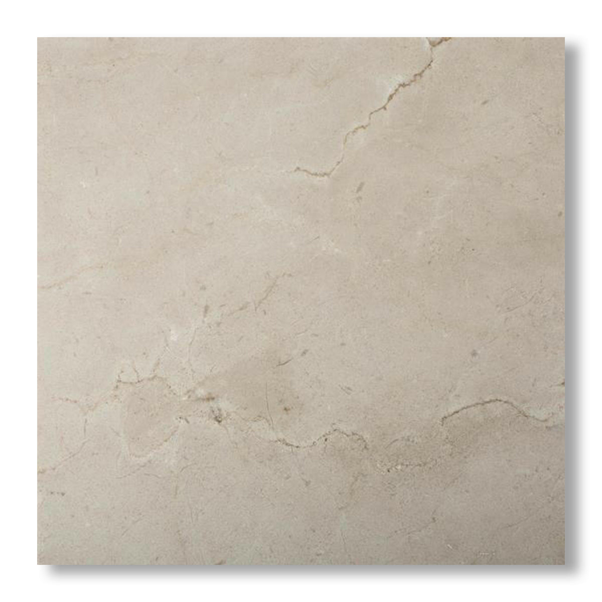 18x18 Crema Marfil Marble Honed Tile - American Tile Depot