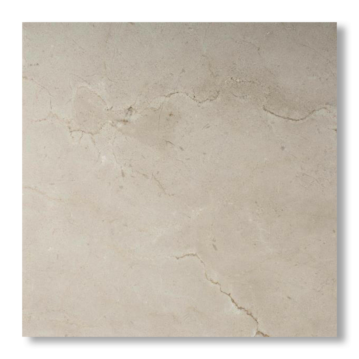 18x18 Crema Marfil Marble Polished Tile - American Tile Depot